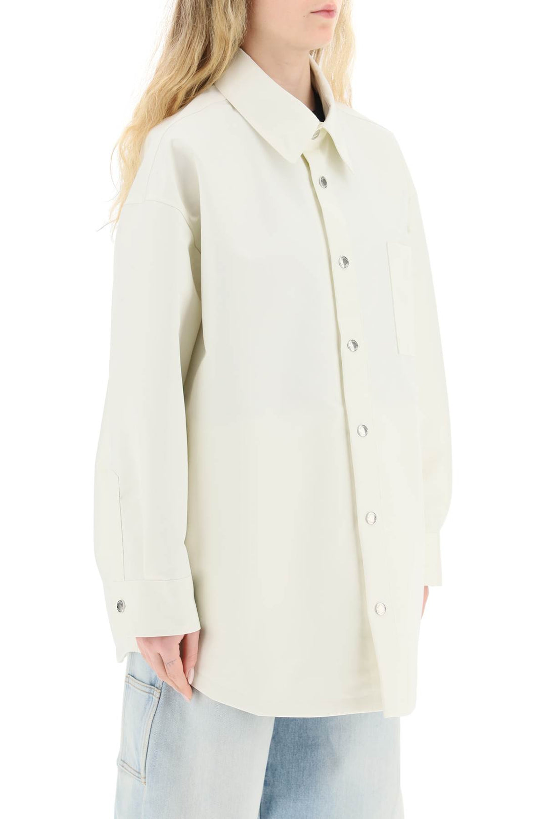 Oversized Boyfriend Shirt Jacket - Khrisjoy - Women