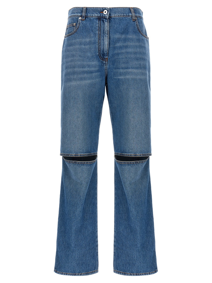 Cut-Out Jeans Blue