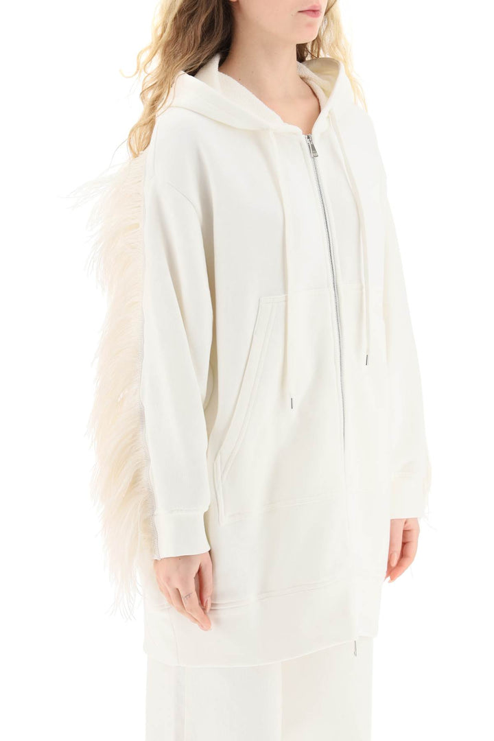 Oversized Hoodie With Feathers - N.21 - Women