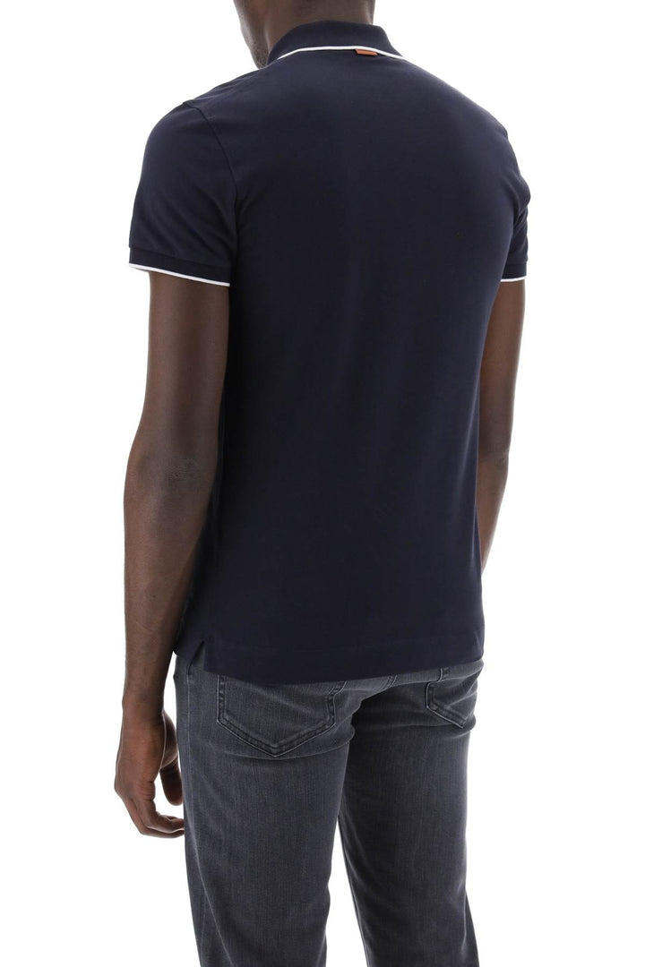 Slim Fit Polo Shirt In Stretch Cotton - Zegna - Men