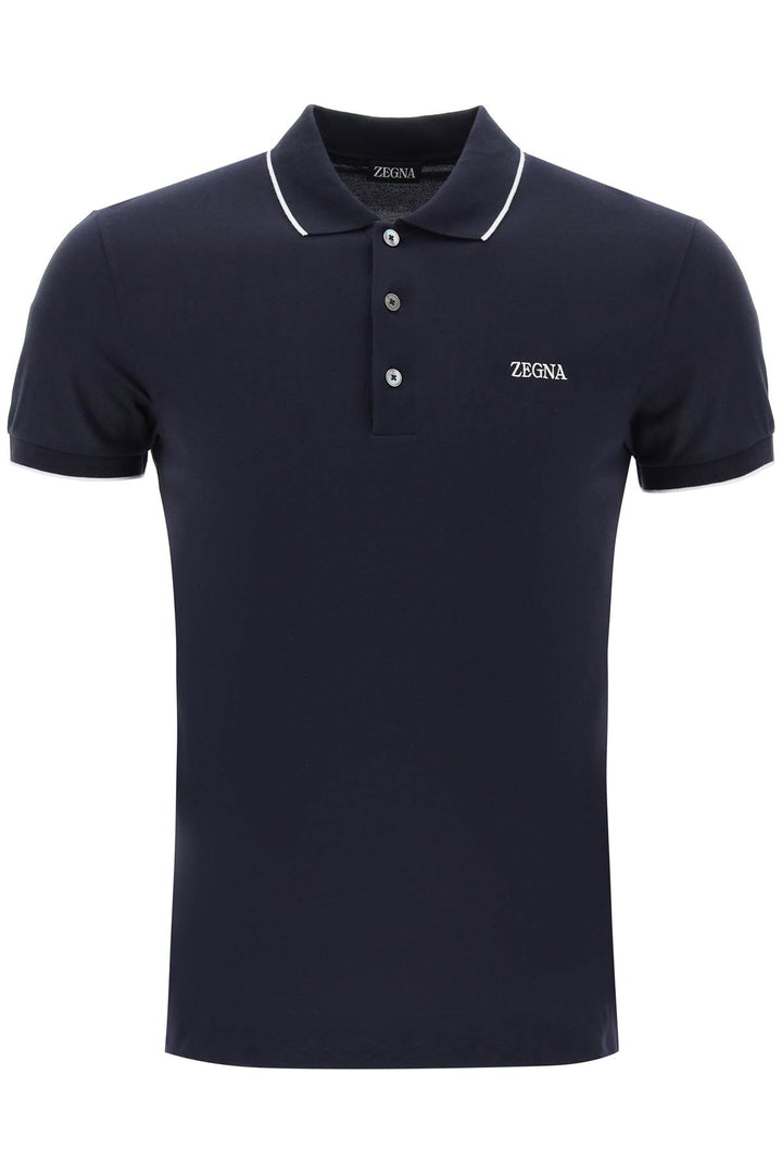 Slim Fit Polo Shirt In Stretch Cotton - Zegna - Men