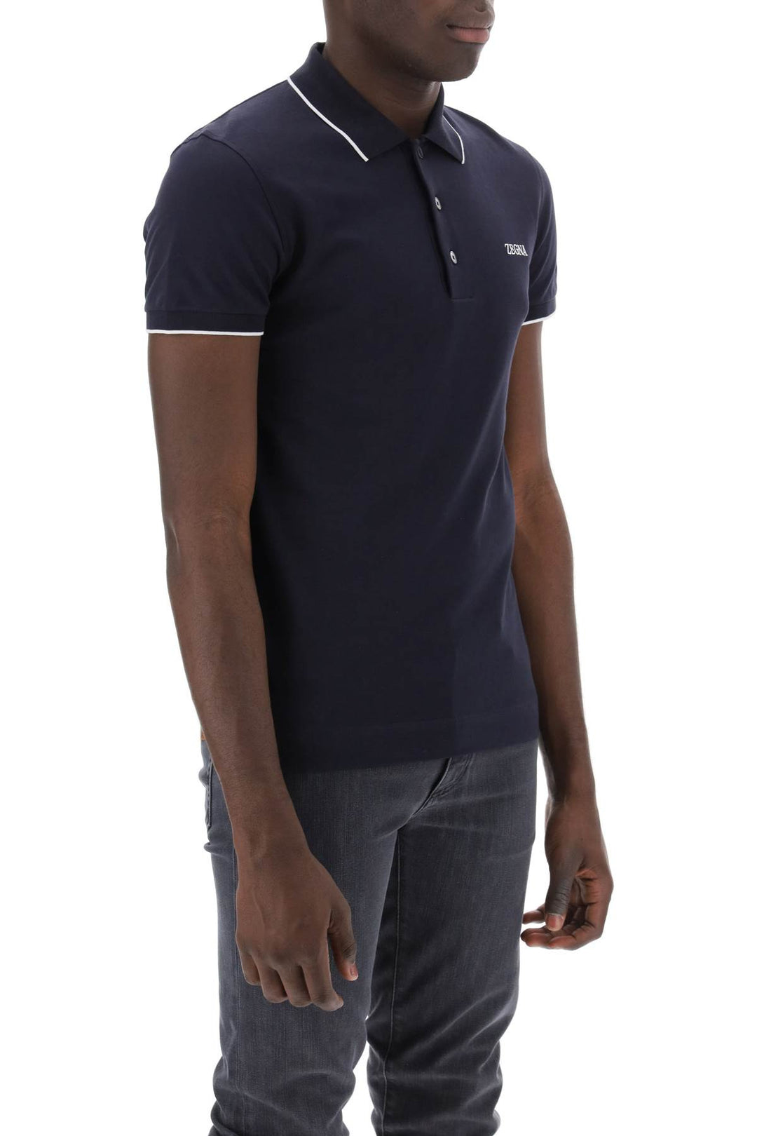 Slim Fit Polo Shirt In Stretch Cotton - Zegna - Men