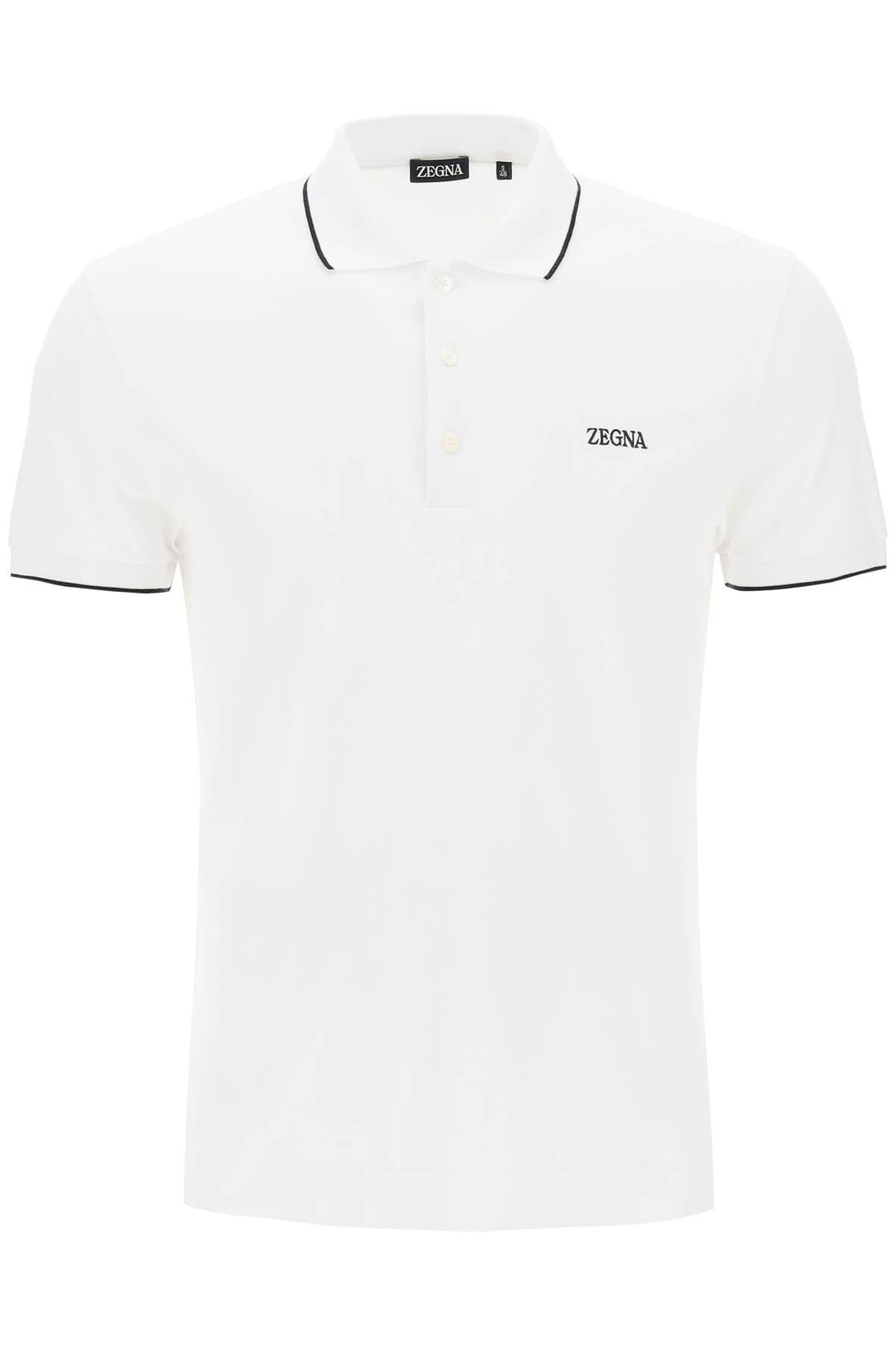 Logoed Cotton Polo Shirt - Zegna - Men