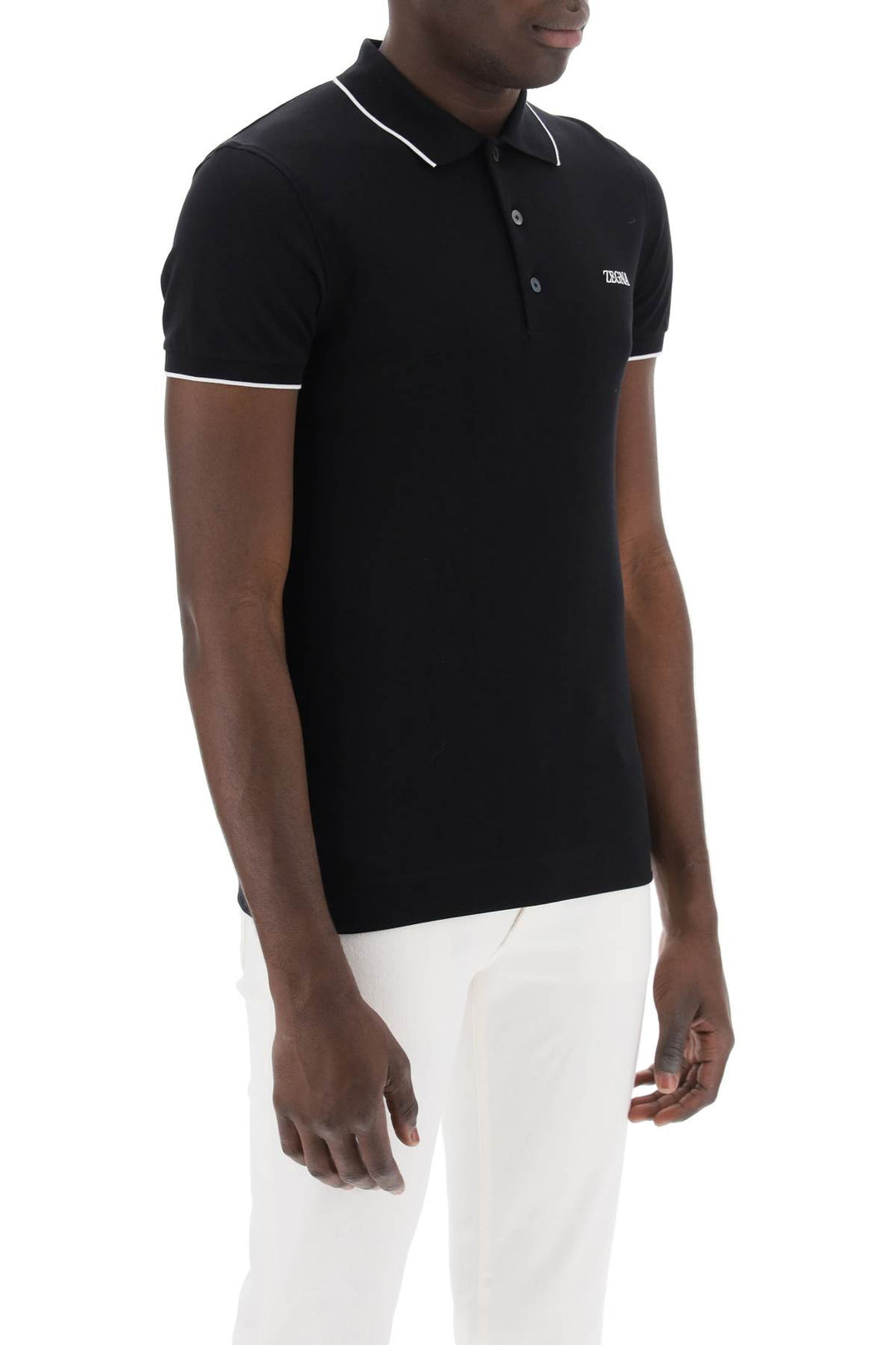 Slim Fit Polo Shirt In Stretch Cotton - Zegna - Men