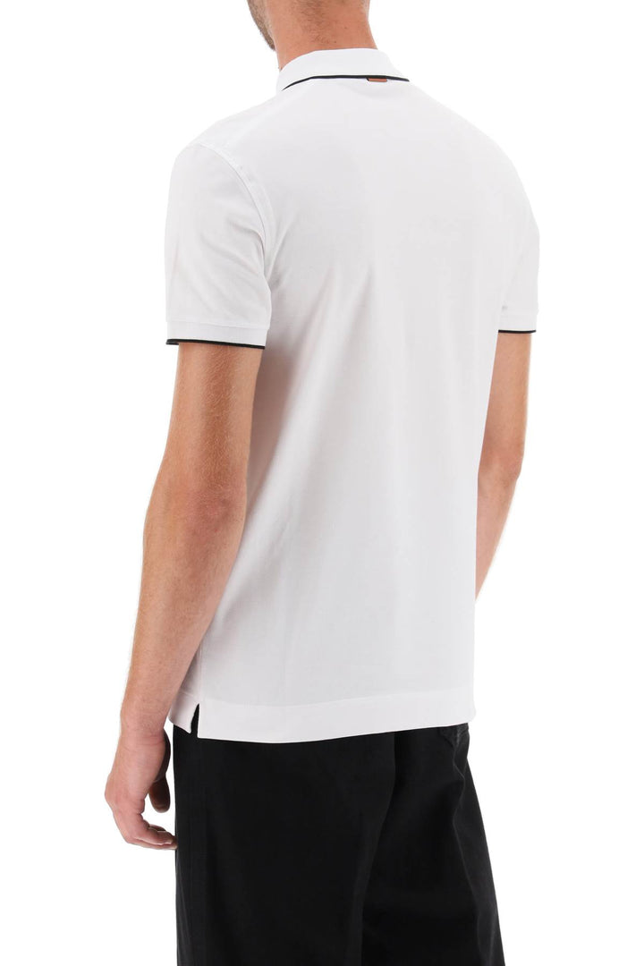 Logoed Cotton Polo Shirt - Zegna - Men