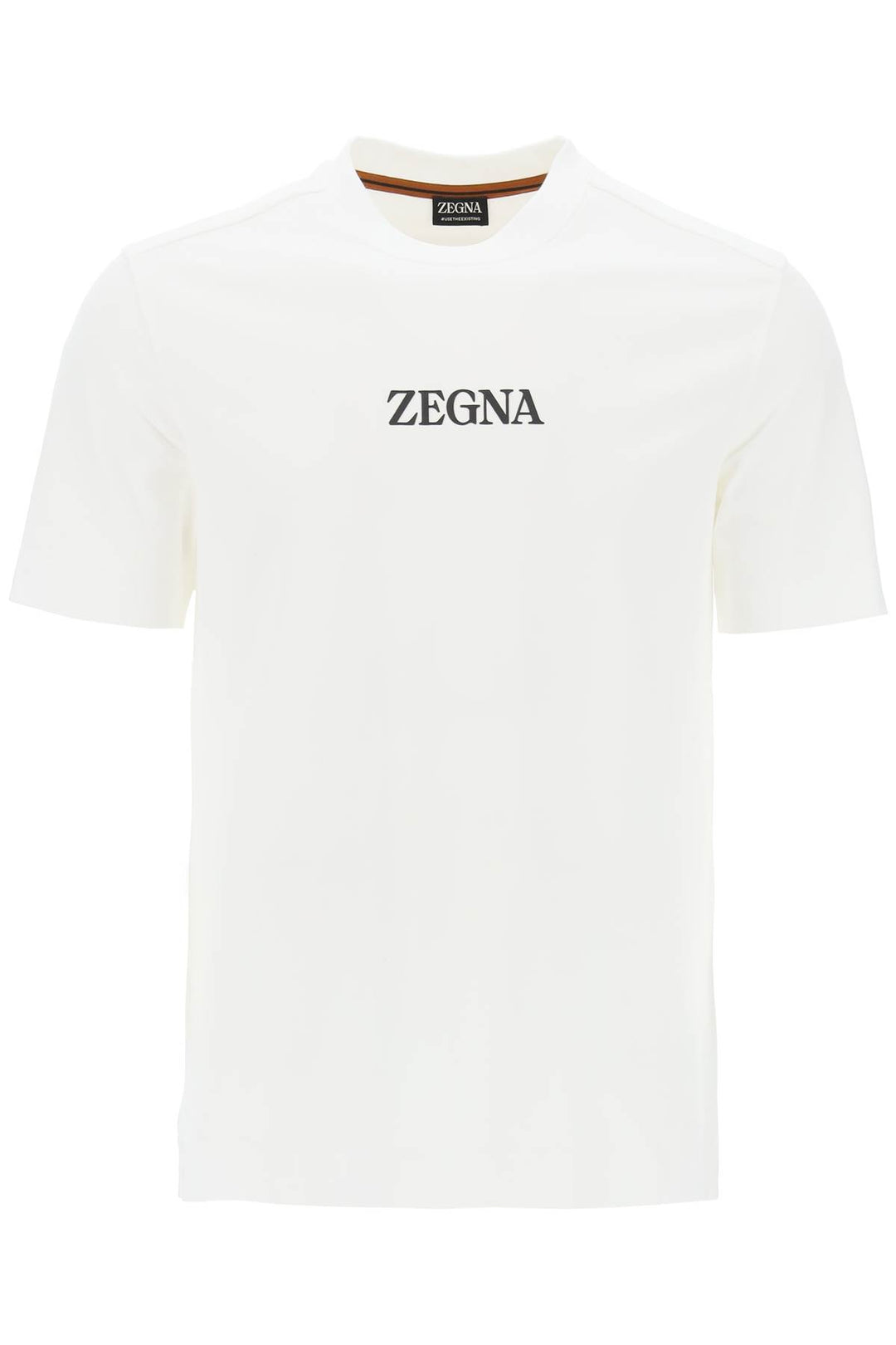 T Shirt With Rubberized Logo - Zegna - Men