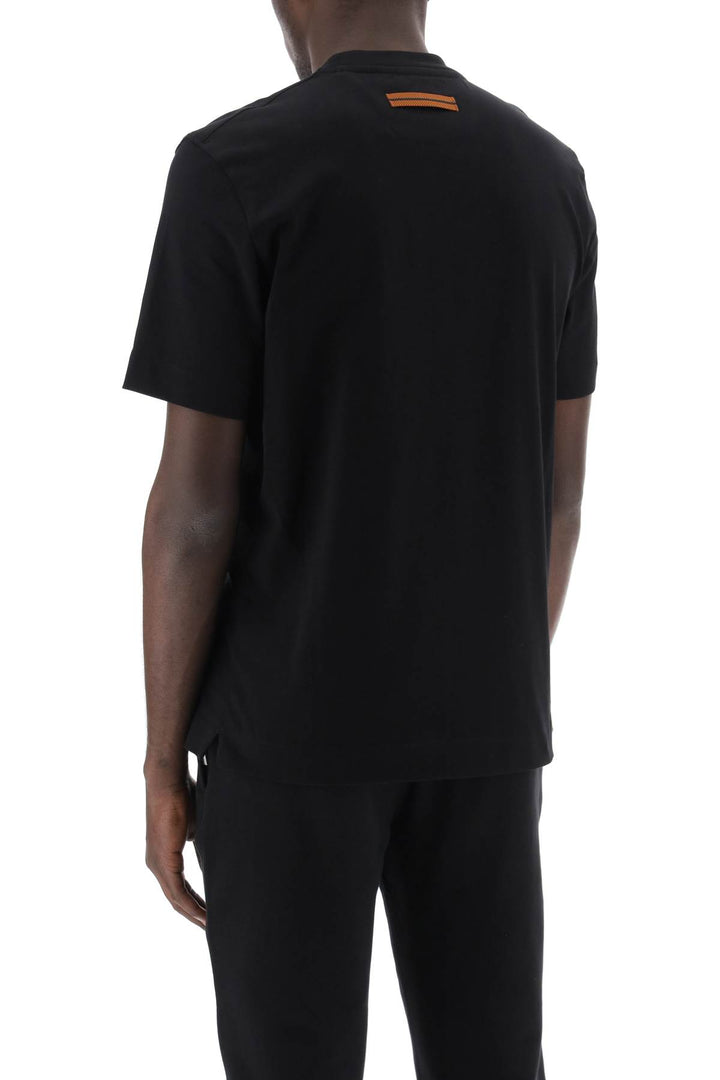 T Shirt With Rubberized Logo - Zegna - Men