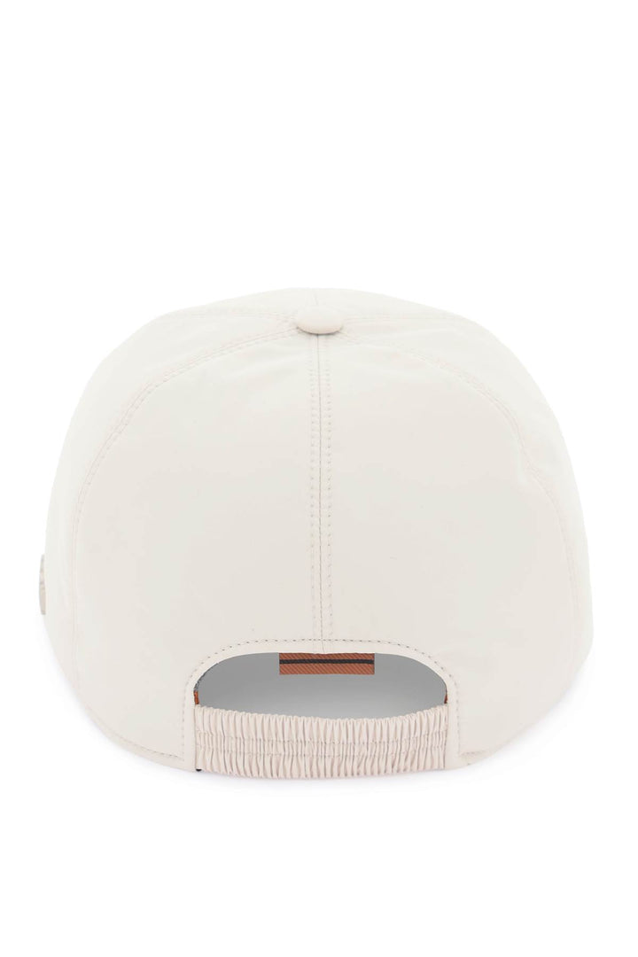 Baseball Cap With Leather Trim - Zegna - Men