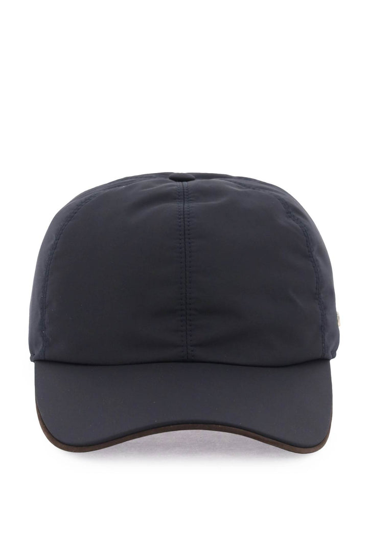 Baseball Cap With Leather Trim - Zegna - Men