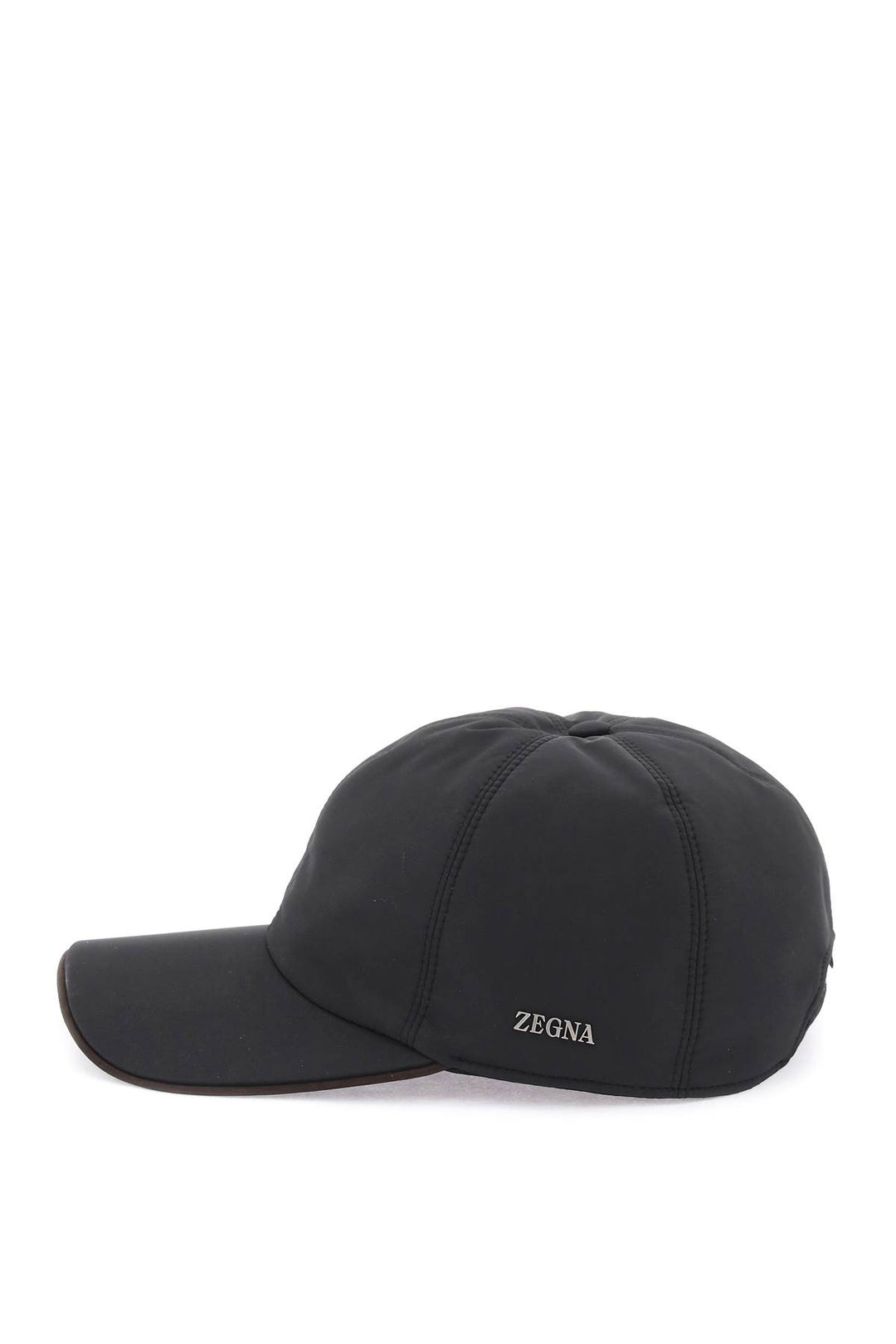 Baseball Cap With Leather Trim - Zegna - Men