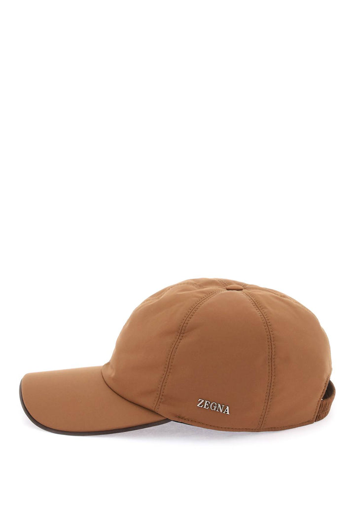 Baseball Cap With Leather Trim - Zegna - Men