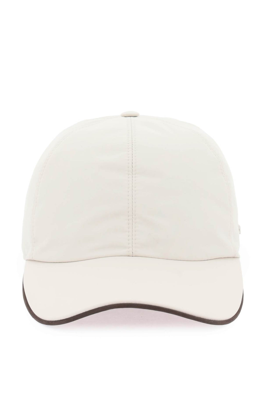 Baseball Cap With Leather Trim - Zegna - Men