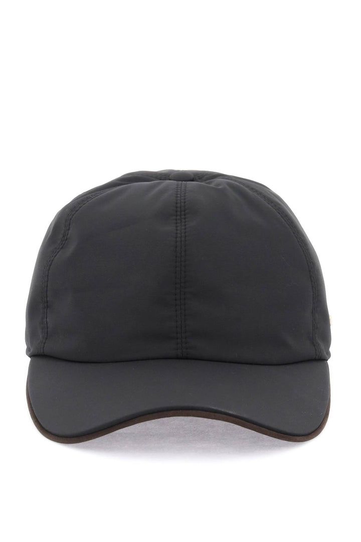 Baseball Cap With Leather Trim - Zegna - Men