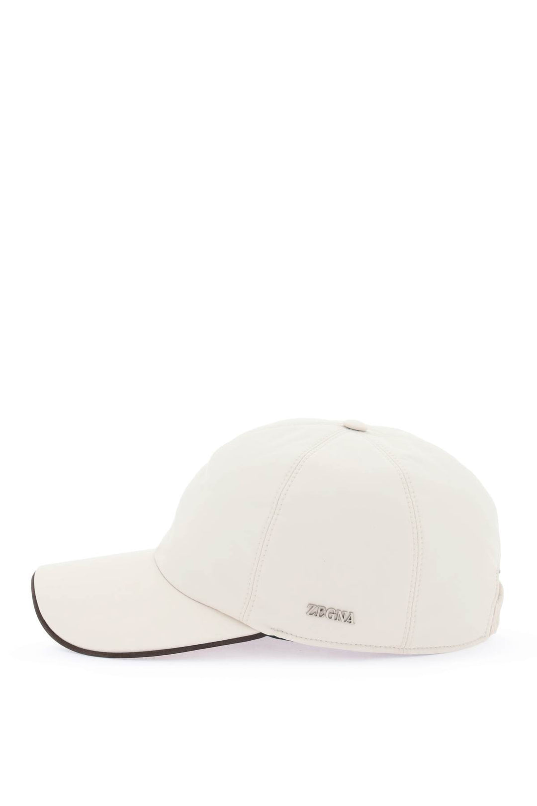 Baseball Cap With Leather Trim - Zegna - Men