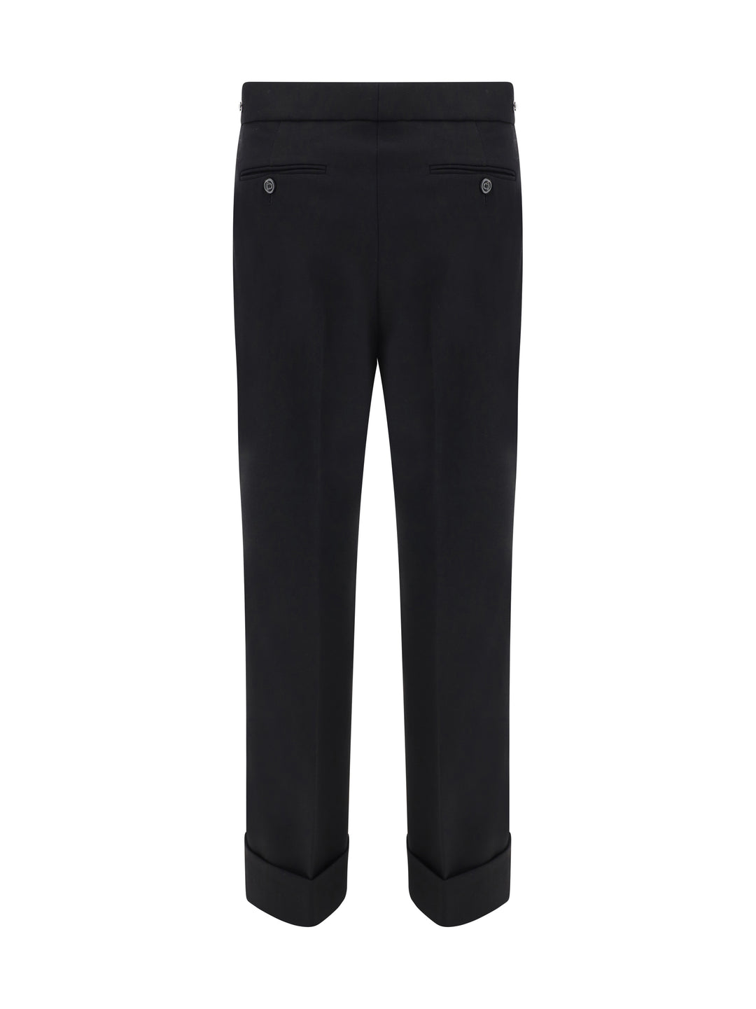 Wool trouser with Horsebit metal detail