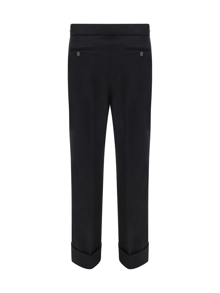 Wool trouser with Horsebit metal detail