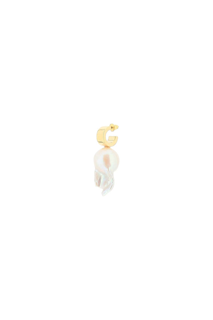 Baroque Pearl Hoop Earrings - Simone Rocha - Women