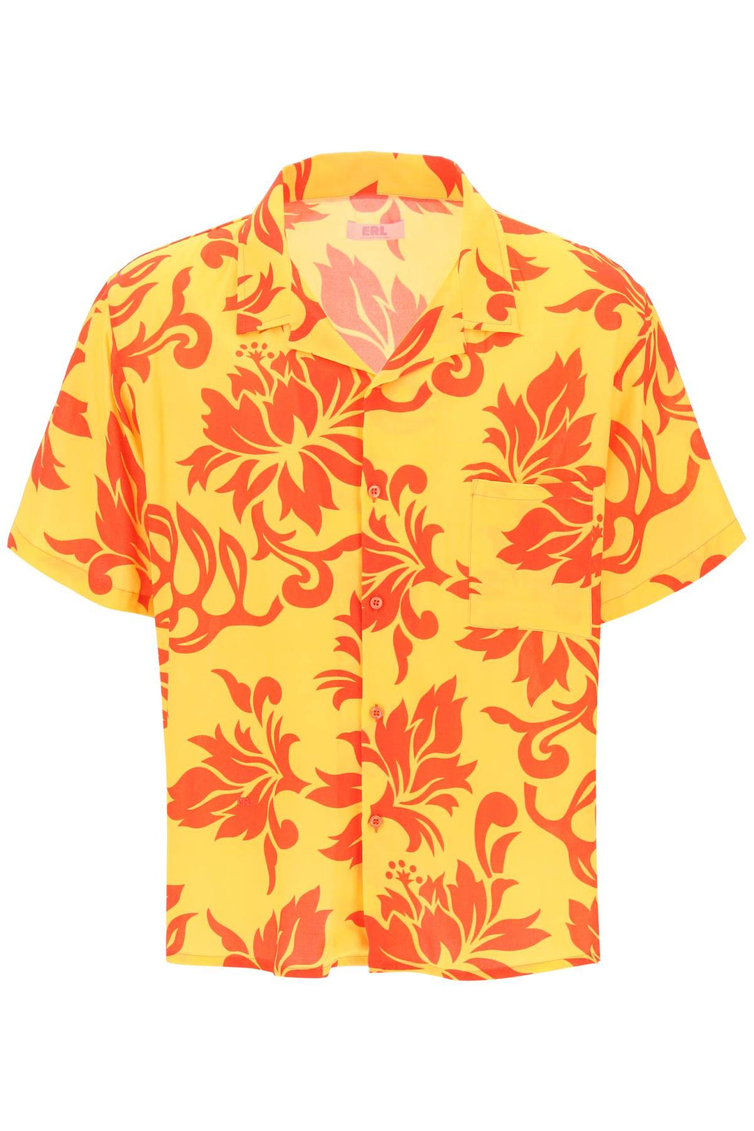 Printed Viscose Bowling Shirt - Erl - Men