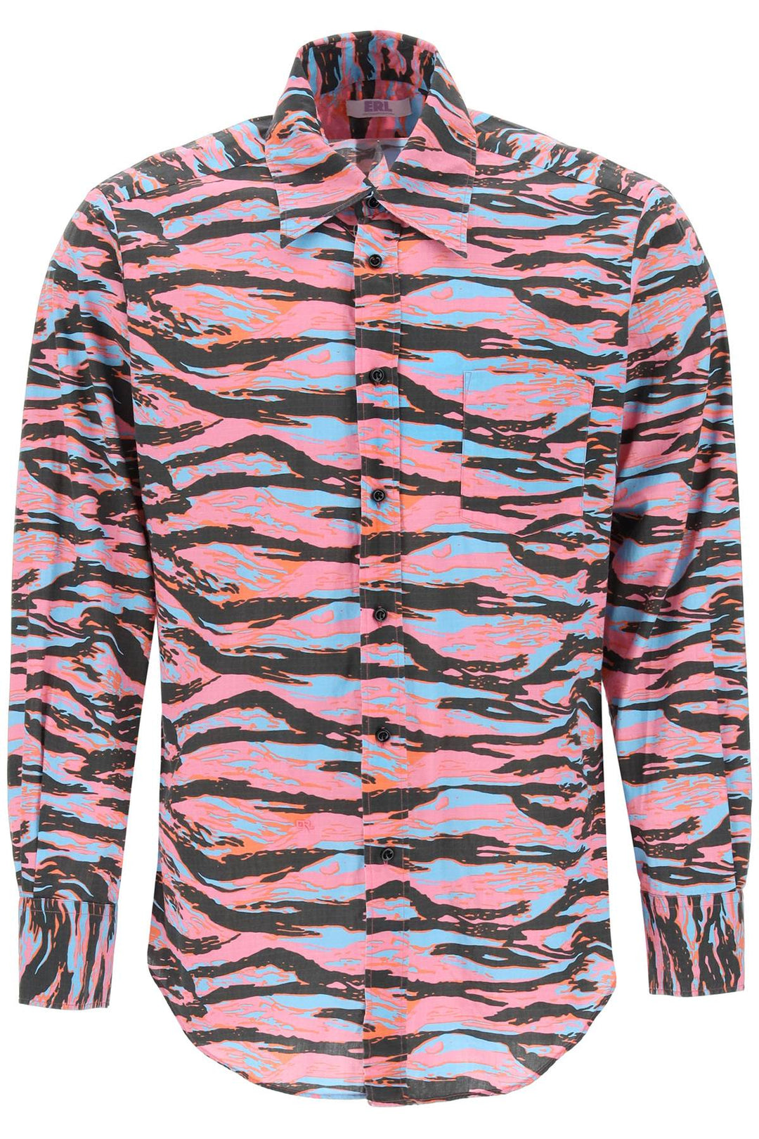 Camouflage Cotton Shirt - Erl - Men