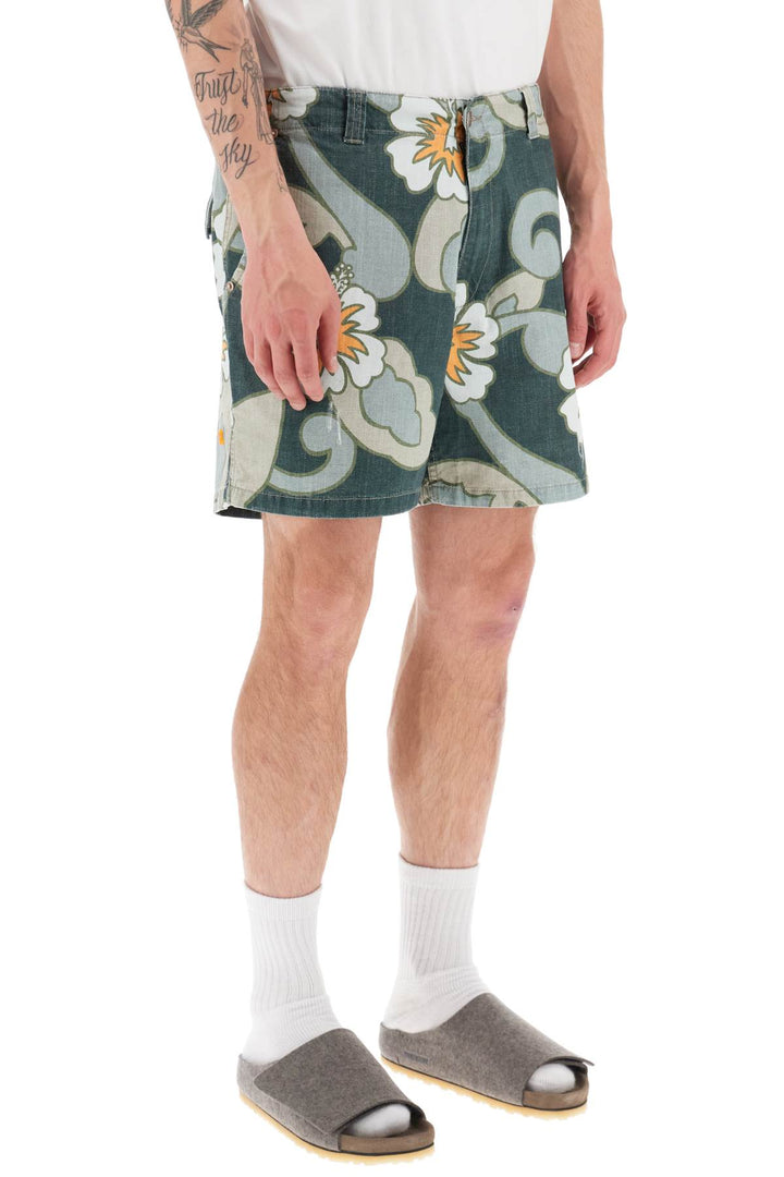 Floral Print Bermida Shorts - Erl - Men