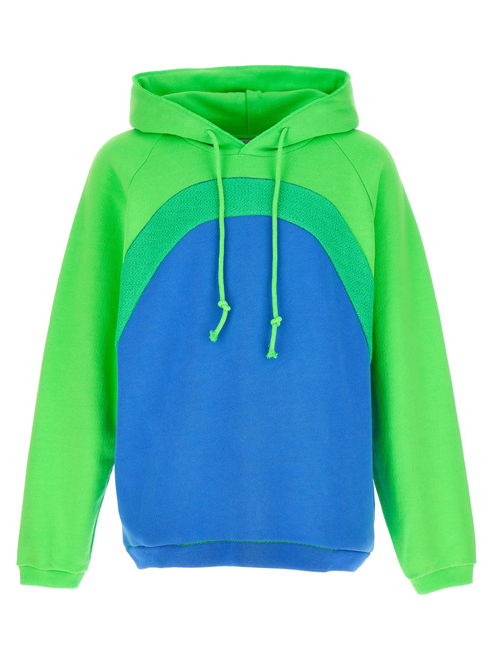 Patchwork Hoodie Sweatshirt Multicolor