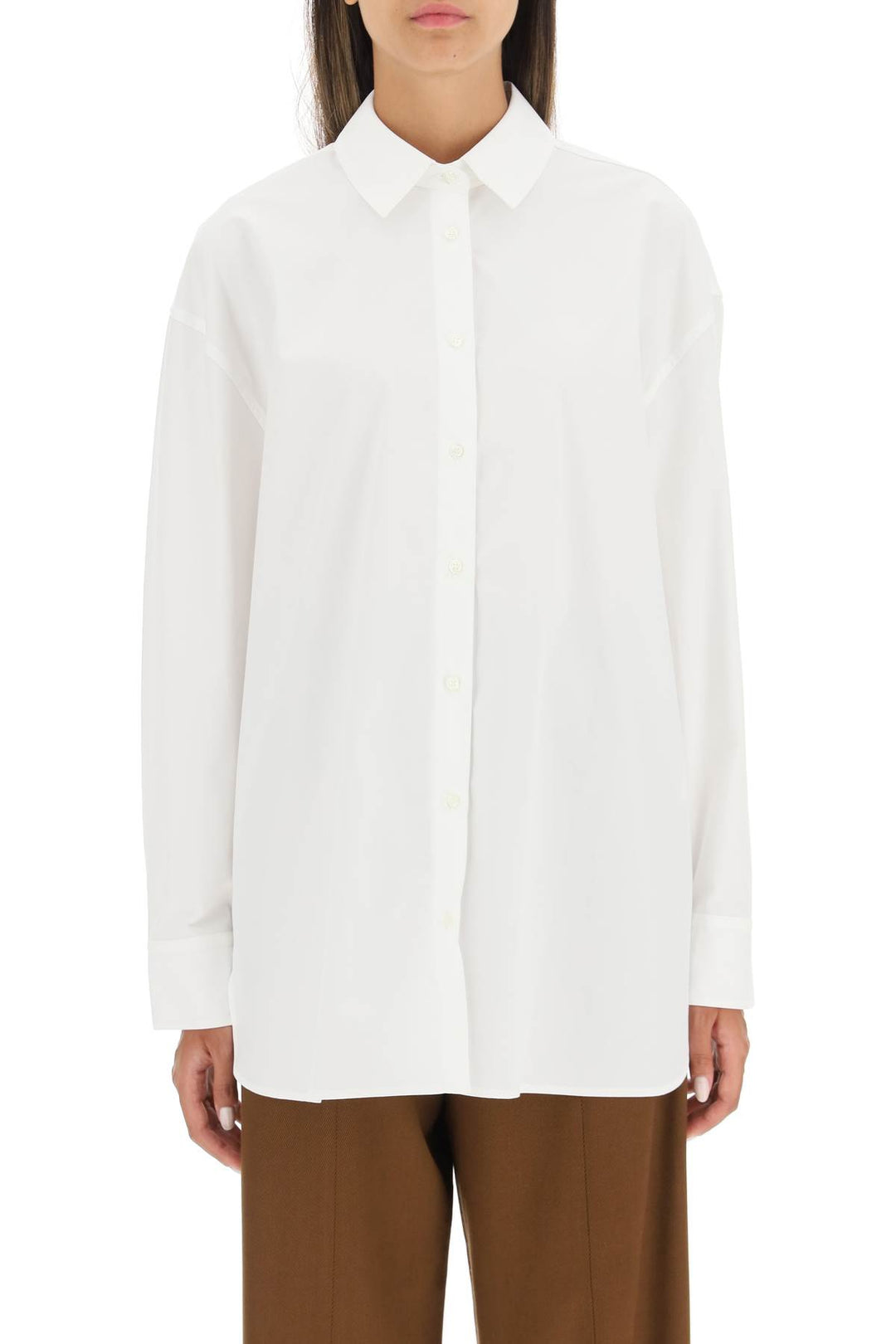 Espanto Oversized Cotton Shirt - Loulou Studio - Women