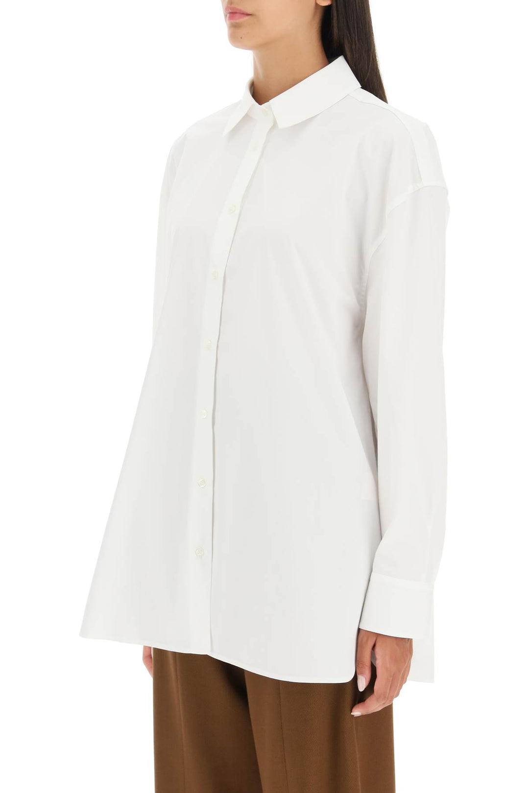 Espanto Oversized Cotton Shirt - Loulou Studio - Women