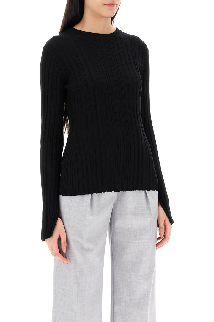 Evie Ribbed Crew Neck Sweater - Loulou Studio - Women