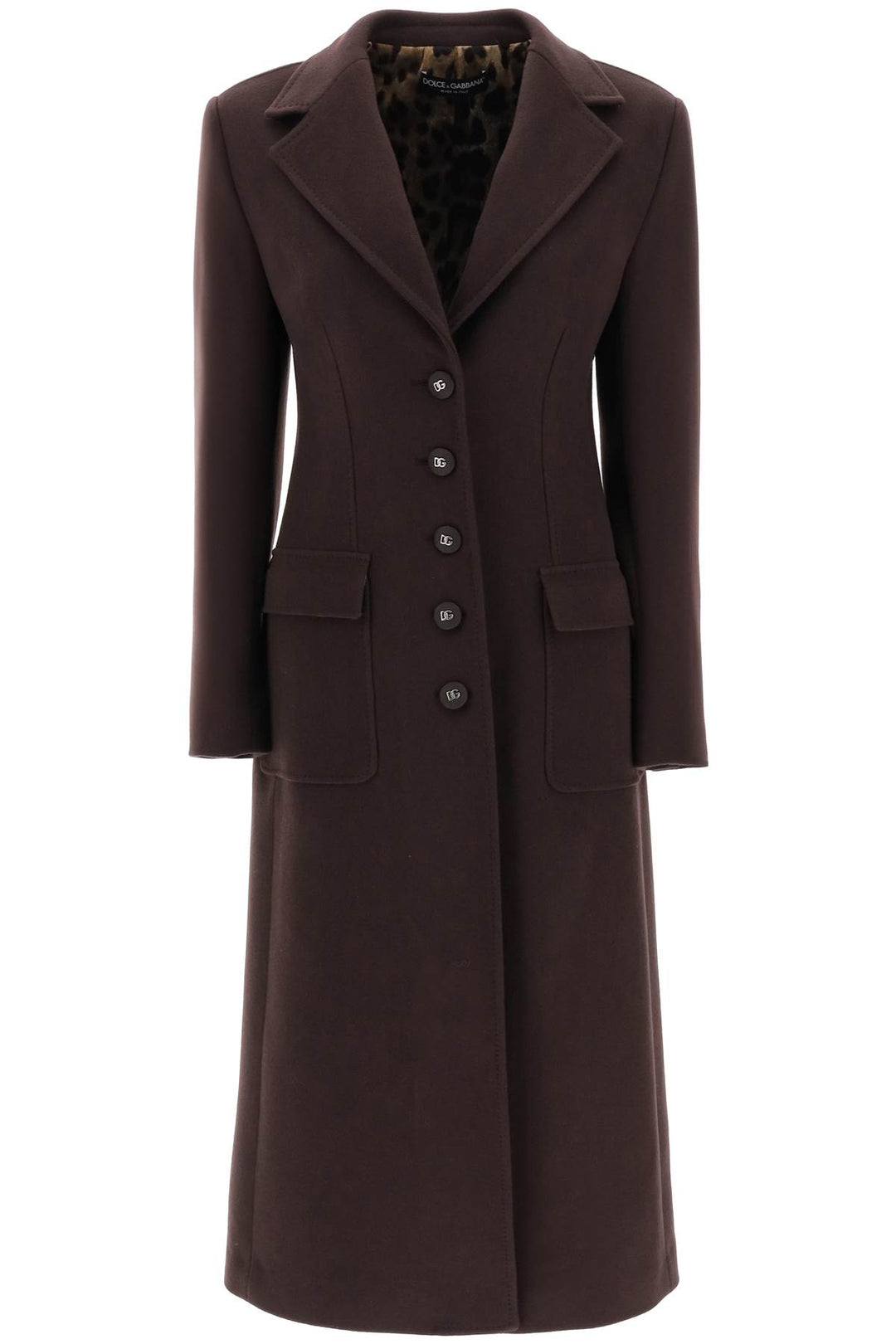 Shaped Coat In Wool And Cashmere - Dolce & Gabbana - Women