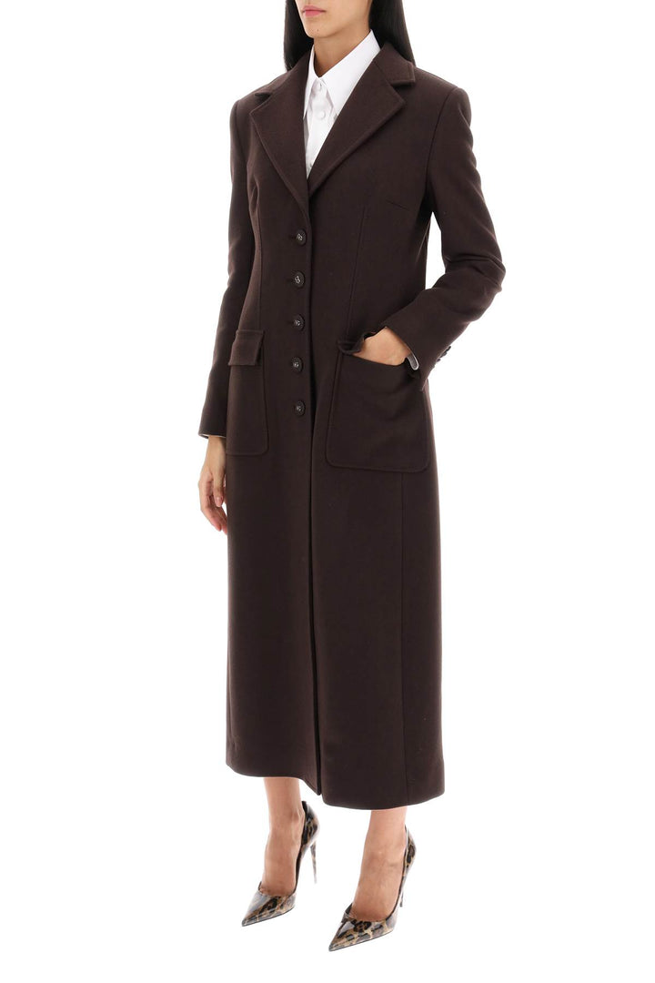 Shaped Coat In Wool And Cashmere - Dolce & Gabbana - Women