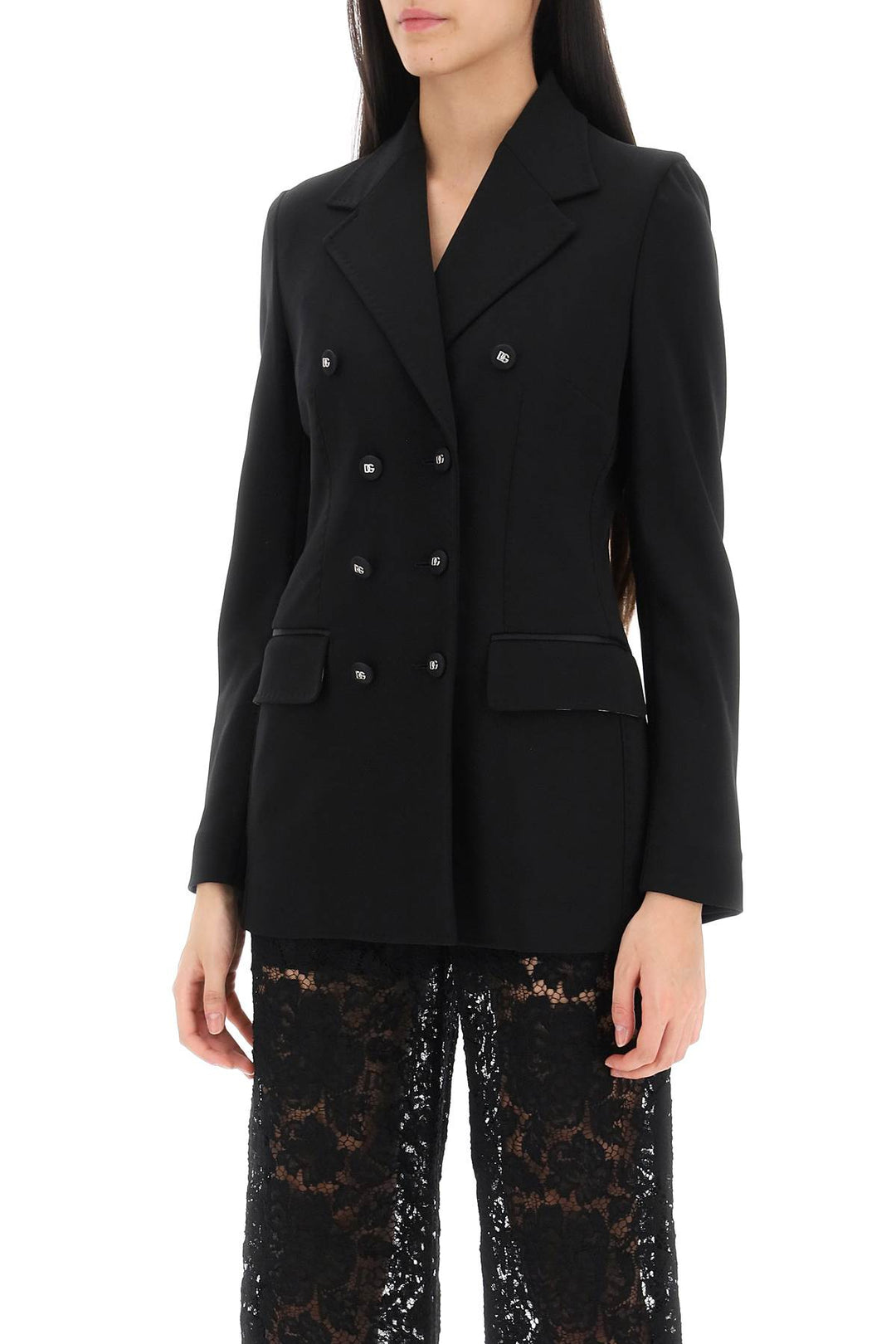 Turlington Jacket In Milano Stitch - Dolce & Gabbana - Women