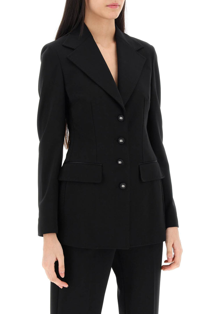 Milano Stitch Jersey Single Breasted Jacket - Dolce & Gabbana - Women