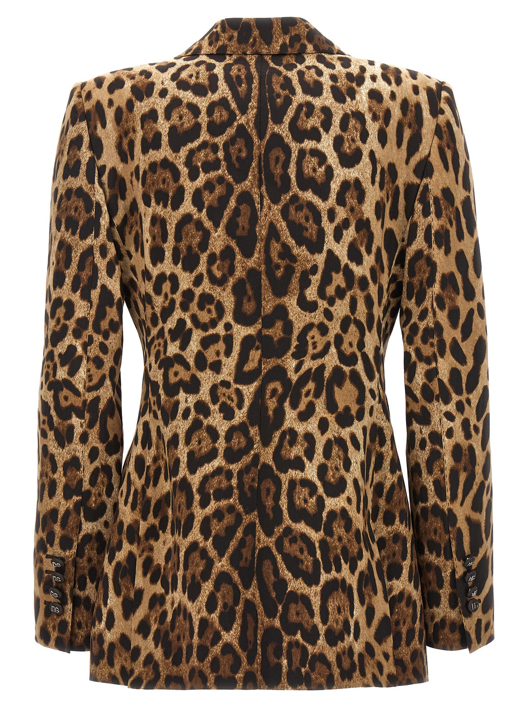 Animal Print Double-Breasted Blazer Jackets Multicolor