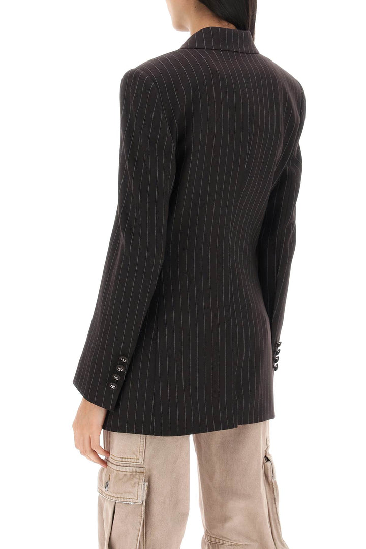 Pinstriped Turlington Jacket - Dolce & Gabbana - Women