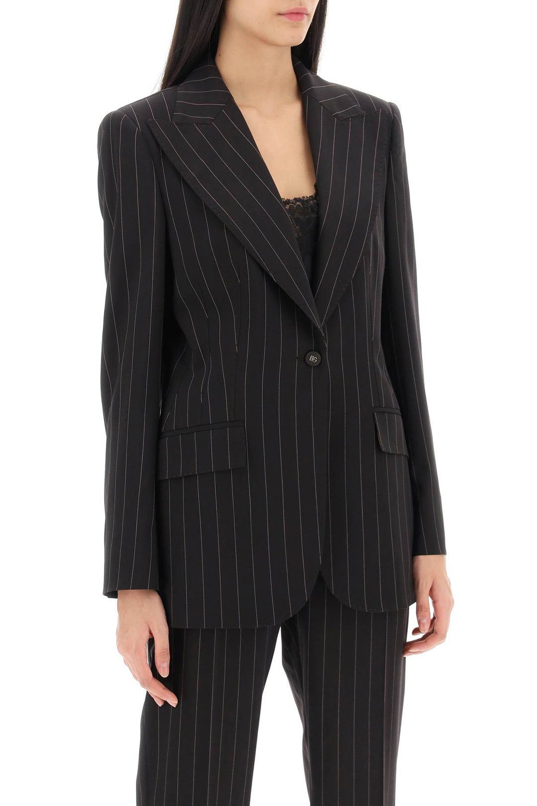 Turlington Pinstriped Jacket - Dolce & Gabbana - Women