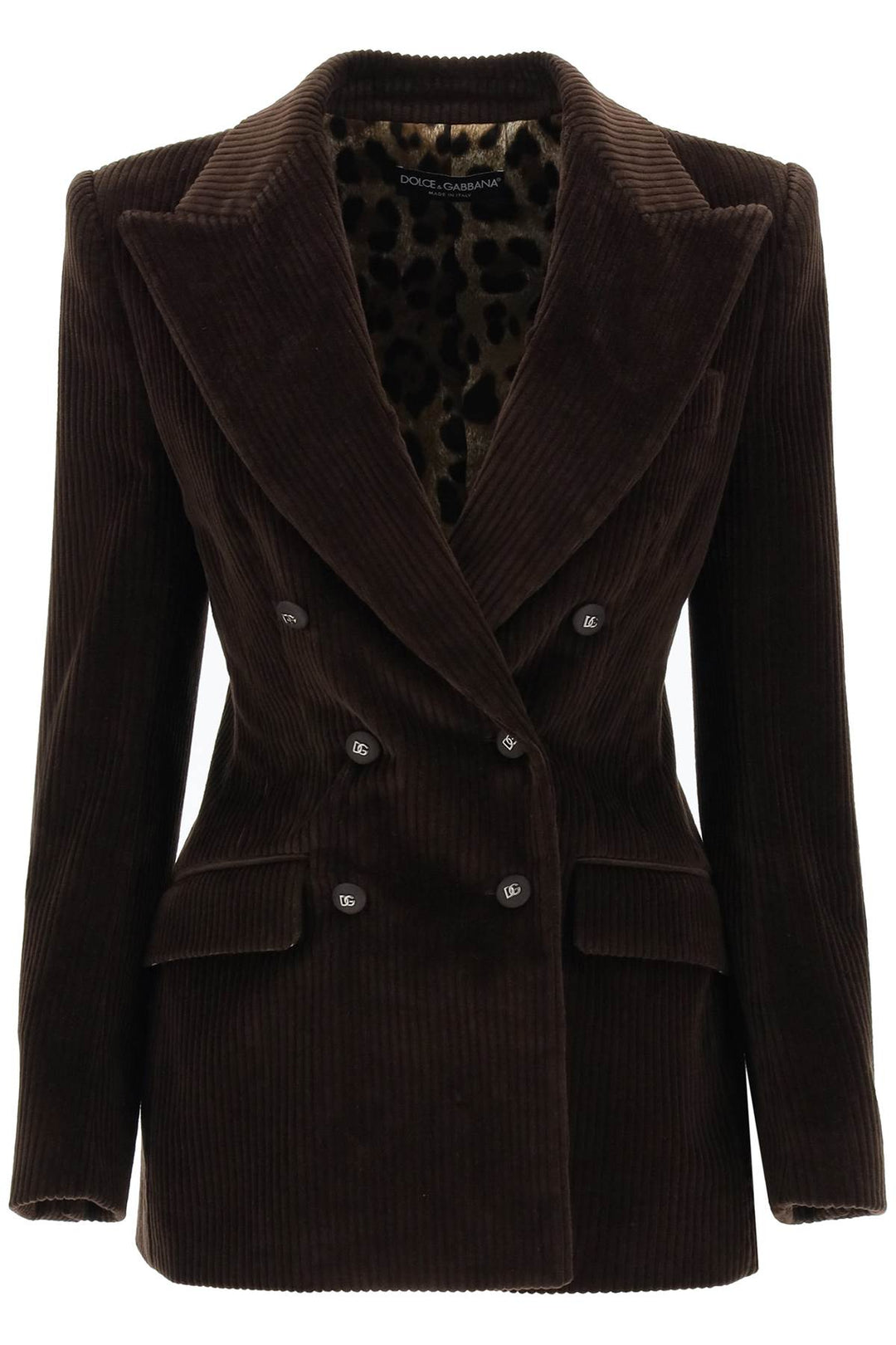 Double Breasted Corduroy Jacket - Dolce & Gabbana - Women