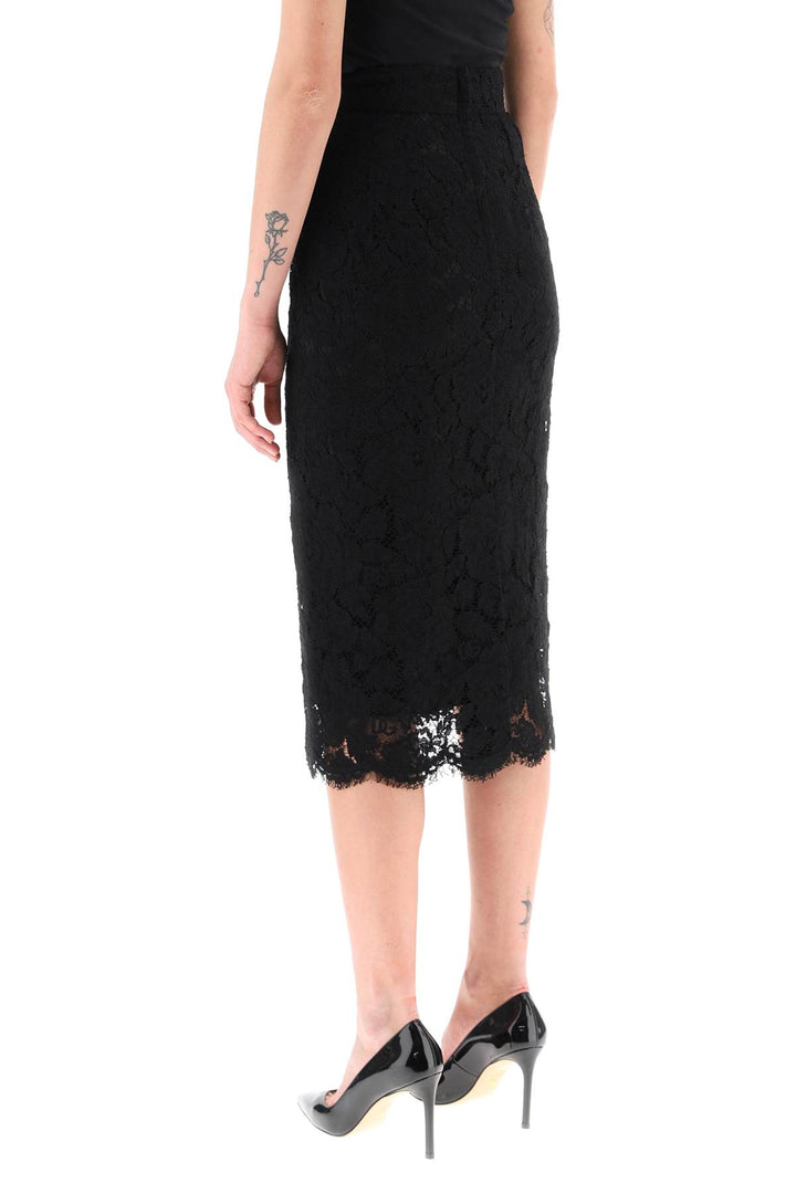 Midi Lace Pencil Skirt - Dolce & Gabbana - Women