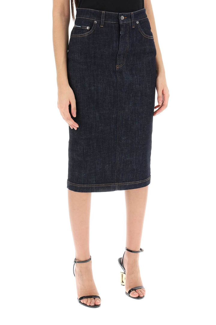 Denim Pencil Skirt - Dolce & Gabbana - Women