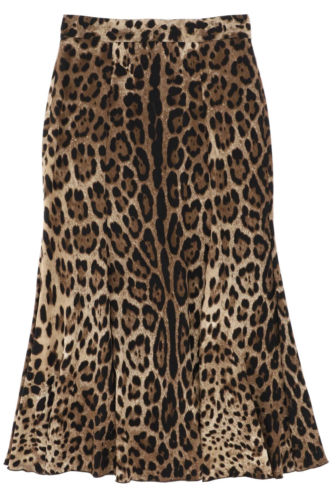 Leopard Print Jersey Midi Skirt - Dolce & Gabbana - Women