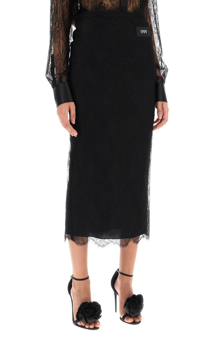 Chantilly Lace Midi Skirt - Dolce & Gabbana - Women