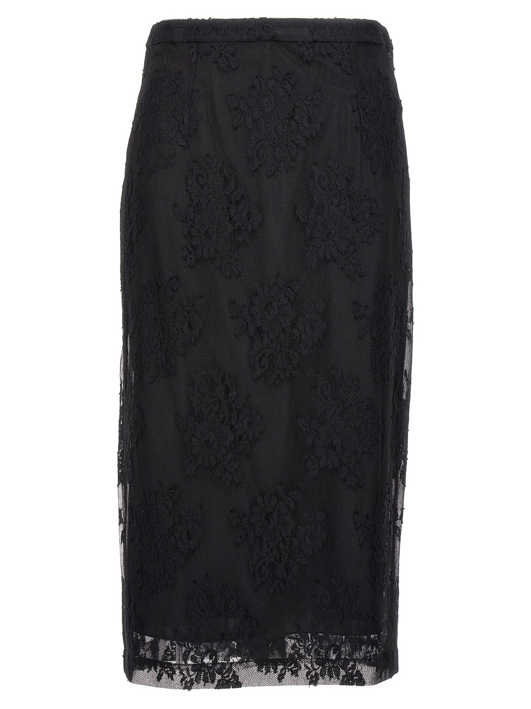 Lace Sheath Skirt Skirts Black