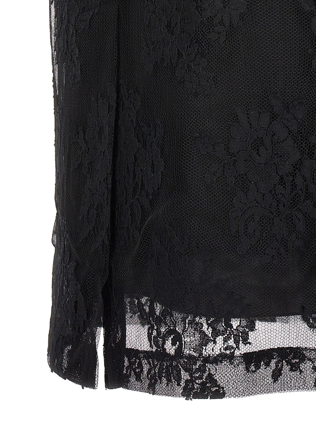 Lace Sheath Skirt Skirts Black