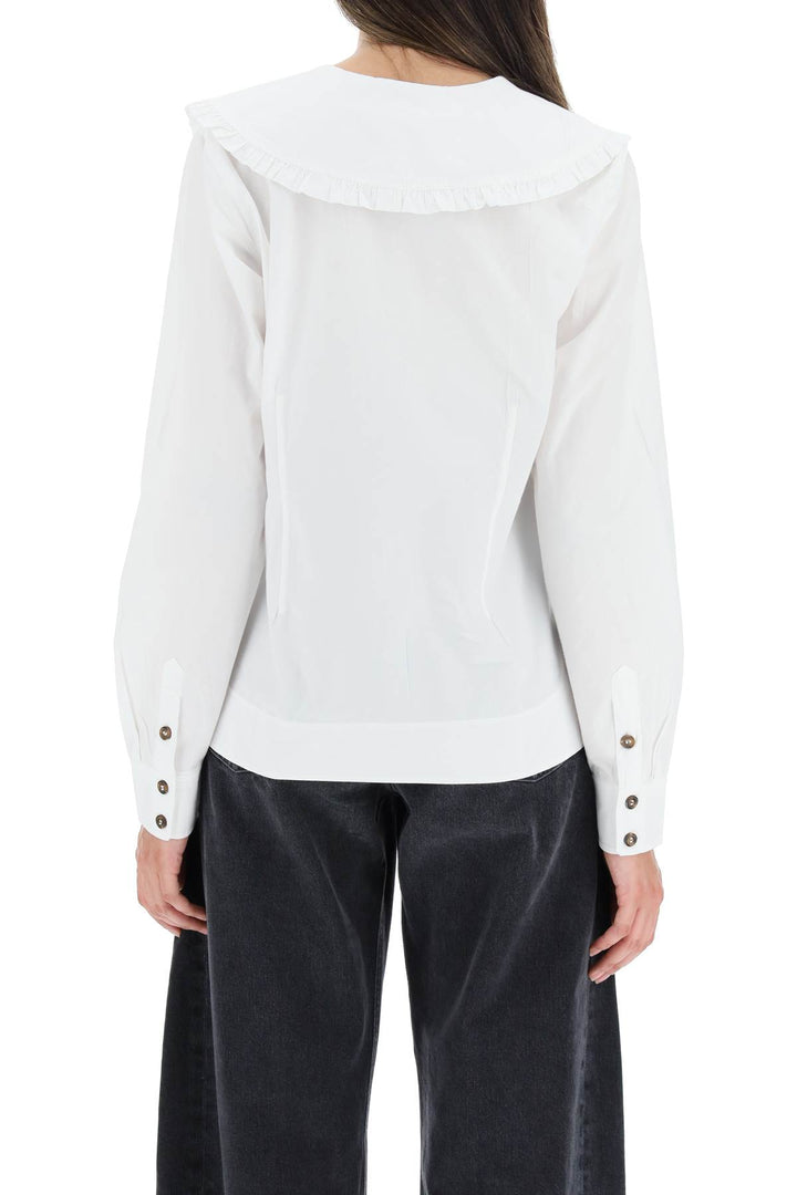 Shirt With Peter Pan Collar - Ganni - Women