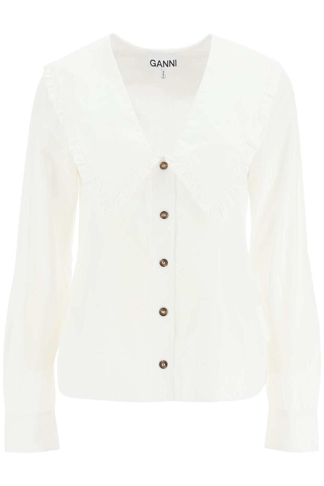 Shirt With Peter Pan Collar - Ganni - Women