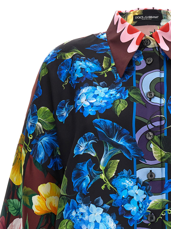 Floral Print Shirt Shirt, Blouse Multicolor