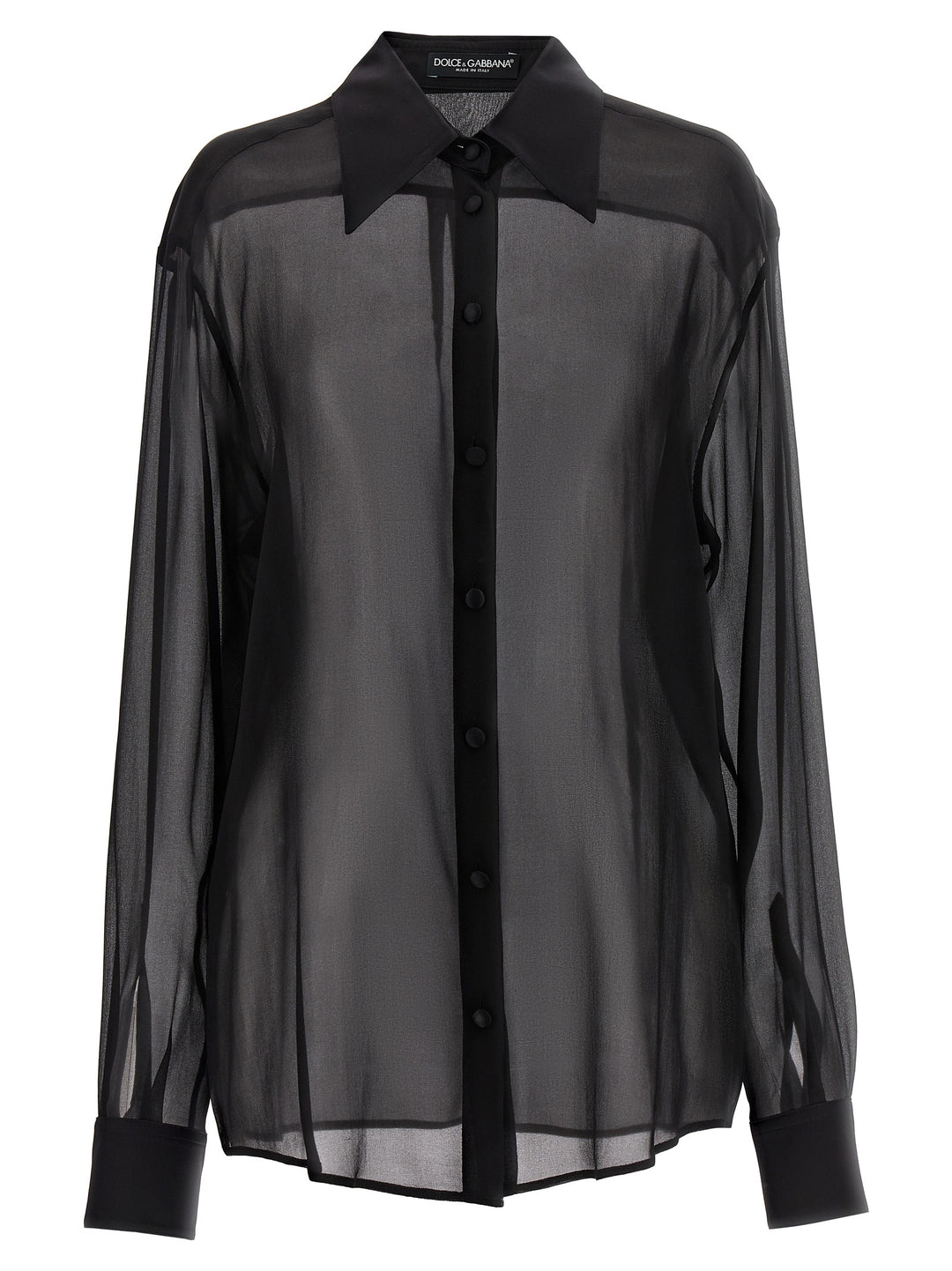 Chiffon Shirt Shirt, Blouse Black