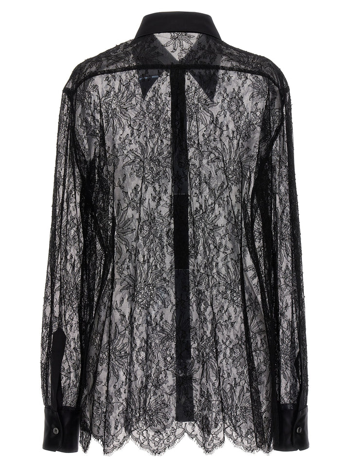 Chantilly Lace Shirt Shirt, Blouse Black