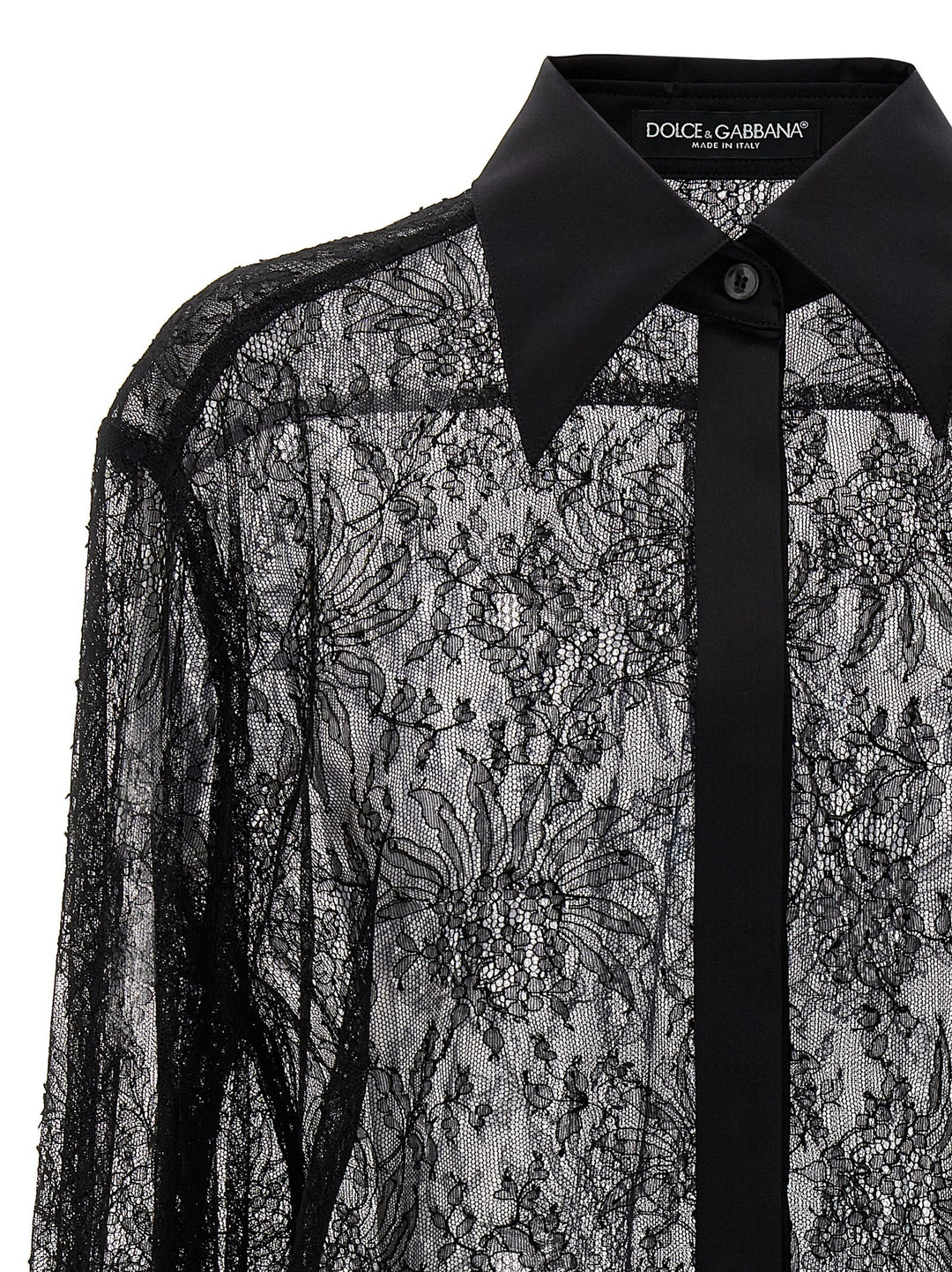 Chantilly Lace Shirt Shirt, Blouse Black