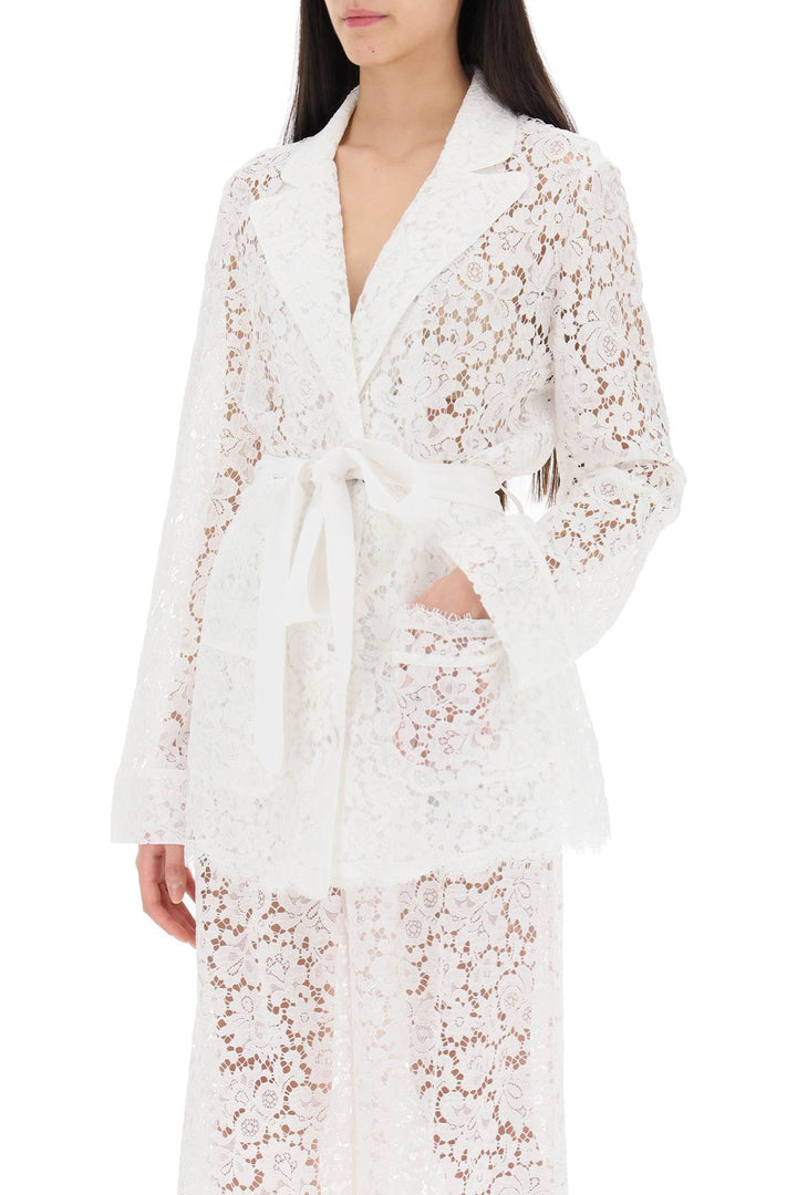 Pajama Shirt In Cordonnet Lace - Dolce & Gabbana - Women