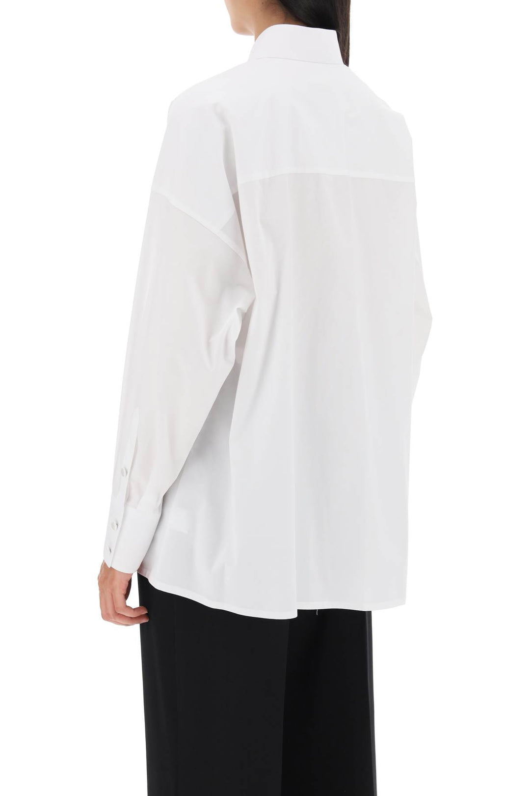 Maxi Shirt With Satin Buttons - Dolce & Gabbana - Women